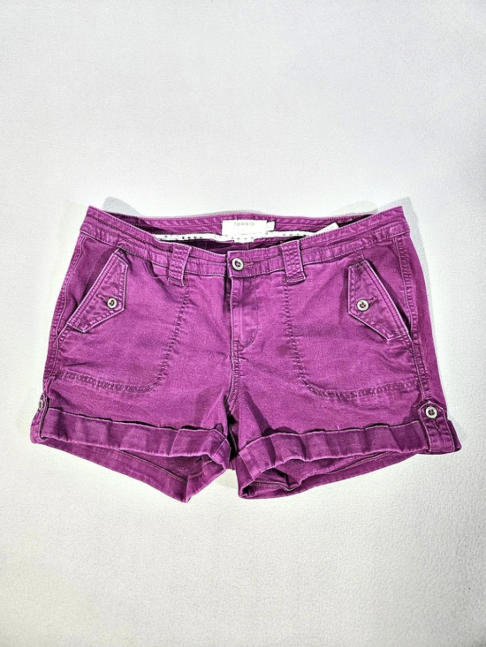Torrid First at Fit Utility Cargo Shorts Purple Size 16
